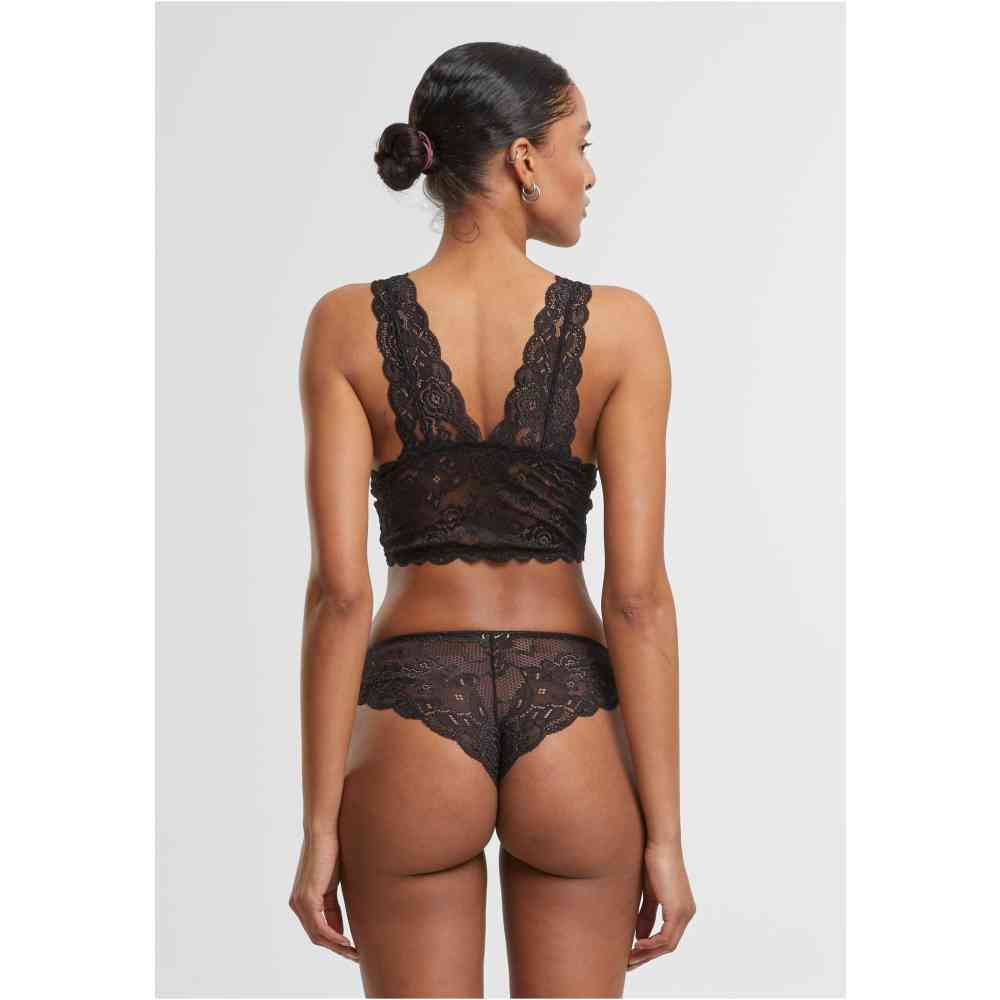 Urban Classics - Allover Lace Padded BH - Schwarz